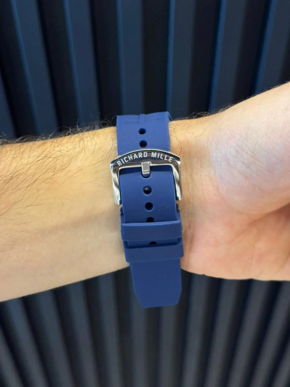 Reloj Rchrd Mll New 2026 Goma Azul con Tablero Negro | Luxury Deportivo Premium