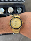 Reloj Dorado con Esfera Dorada y Bisel Negro | Estilo Luxury Deportivo Premium