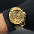 Reloj Cronógrafo Dorado Full Gold QYQ | Luxury Deportivo Premium