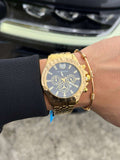Reloj Metálico Dorado Tchmrn | Luxury Premium con Esfera Negra Elegante