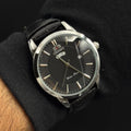 Reloj Cuero Negro con Esfera Negra DayDate | Estilo Luxury Elegante Premium
