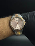 Reloj Oro Rosa con Esfera Oro Rosa y Detalle Diamond | Estilo Luxury Elegante Premium