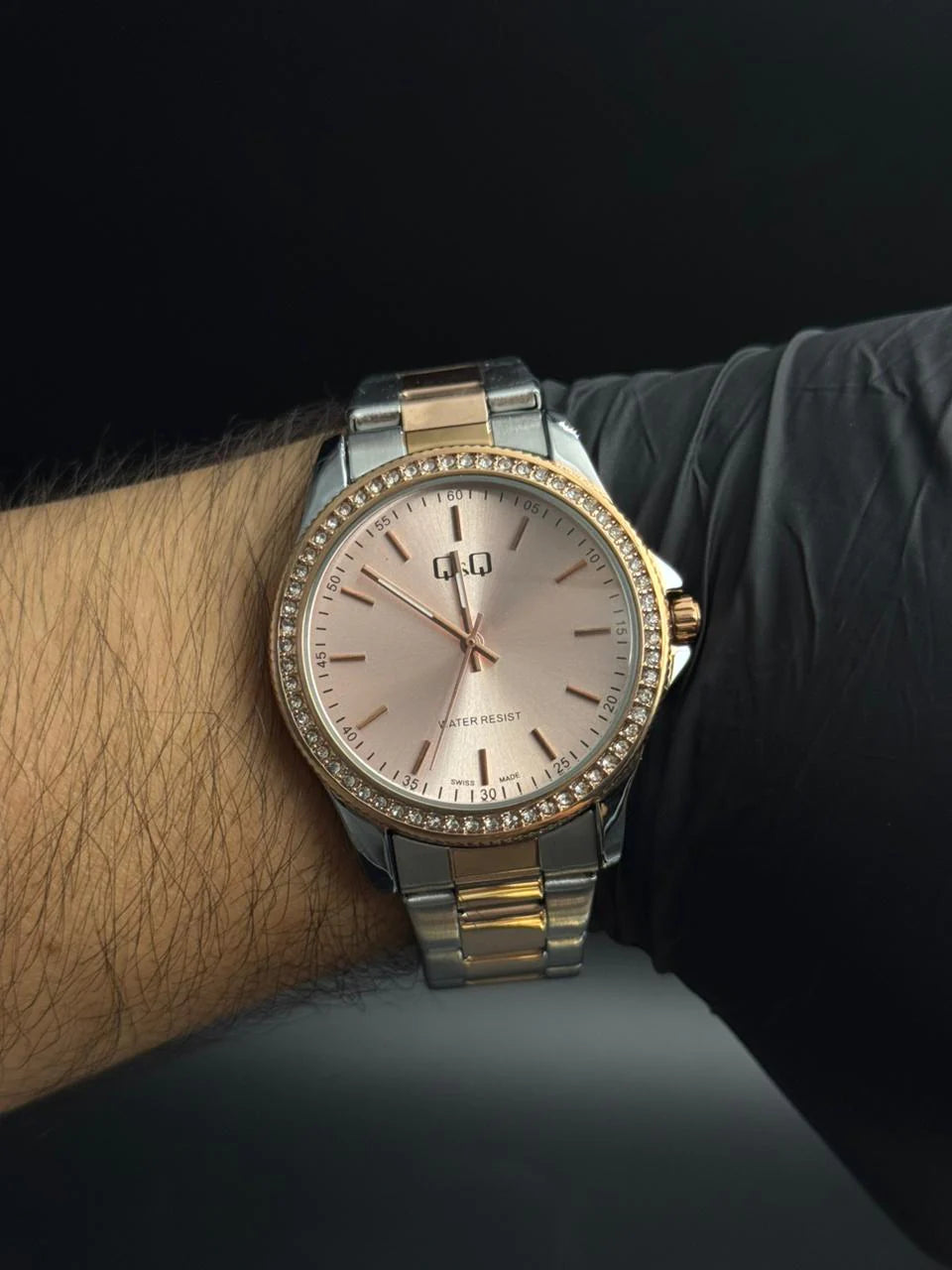 Reloj Oro Rosa con Esfera Oro Rosa y Detalle Diamond | Estilo Luxury Elegante Premium