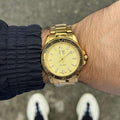 Reloj Plano Dorado Full Gold QYQ 2025 Hombre | Luxury Minimalista Ultra Elegante
