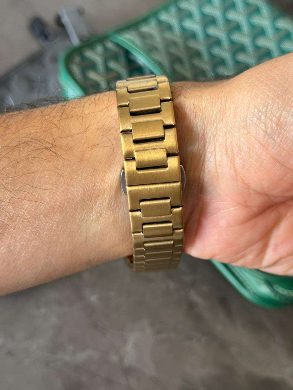 Reloj Ptk Funcional Dorado con Tablero Gris | Luxury Deportivo Premium