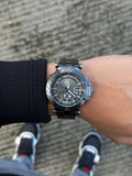 Reloj Metálico Negro con Esfera Negra | Estilo Luxury Minimalista