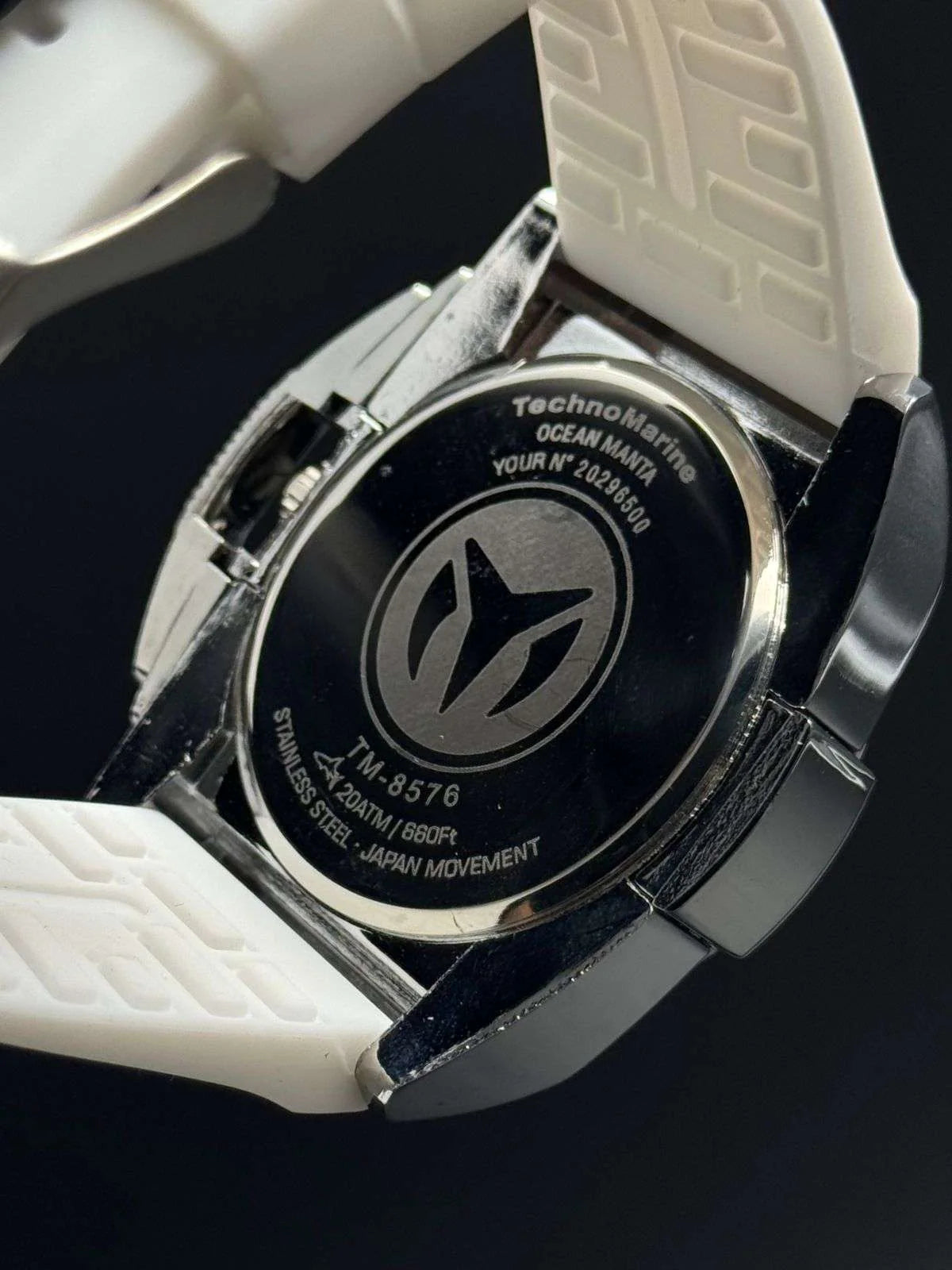 Reloj Tchmrn Cronógrafo Blanco con Esfera Verde Plateada | Sport Luxury Exclusivo