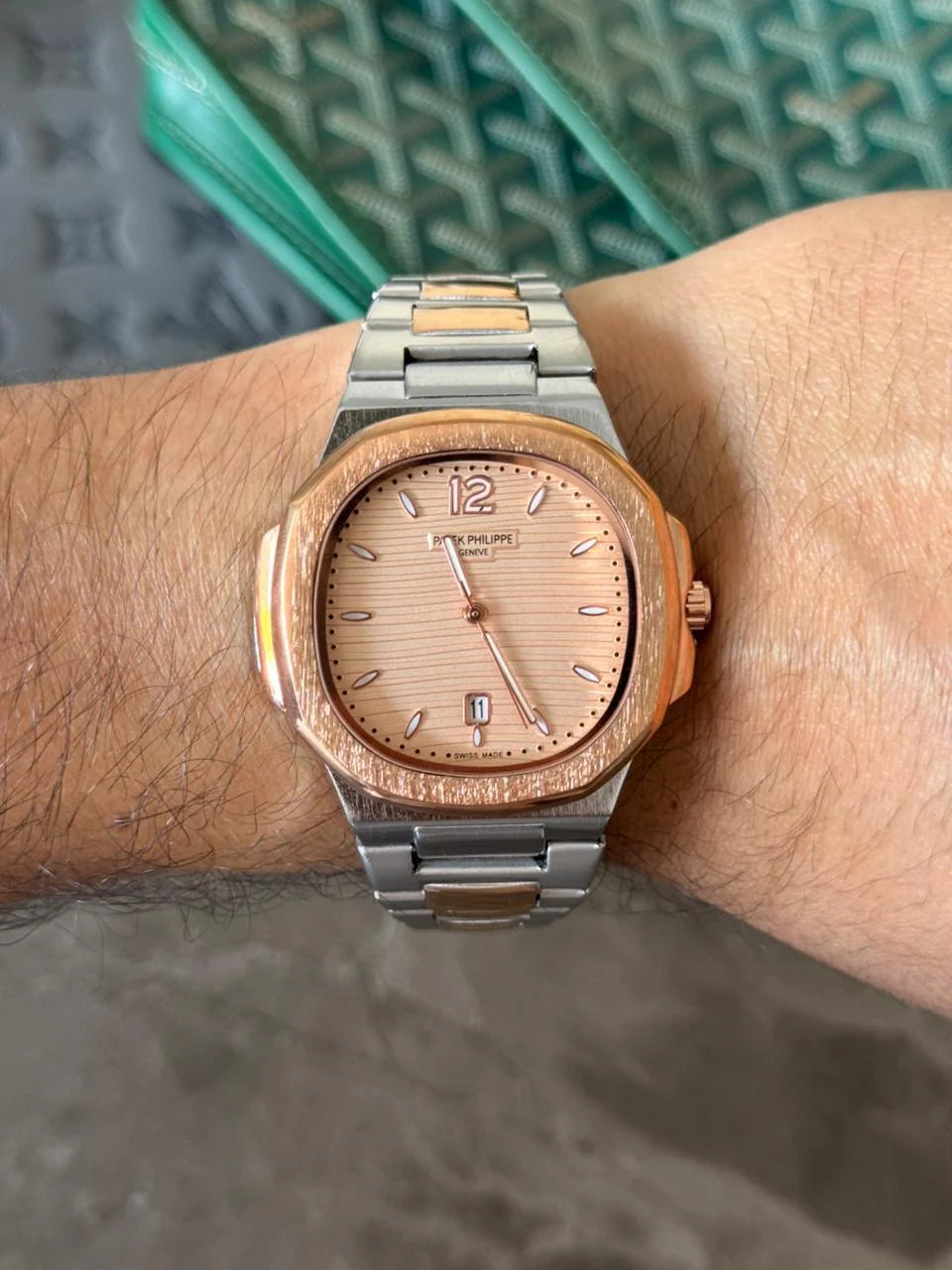 Reloj Ptk 2026 Bicolor Oro Rosa con Tablero Oro Rosa | Rose Gold Luxury Edition
