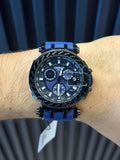 Reloj Deportivo Goma Azul con Esfera Azul y Negro | Estilo Moderno Premium