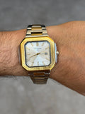 Reloj Ptk New Bicolor Oro Rosa con Tablero Plateado | Rose Silver Luxury Edition