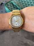 Reloj Ptk 2026 Circones Dorado con Tablero Plateado | Luxury Gold Silver Premium