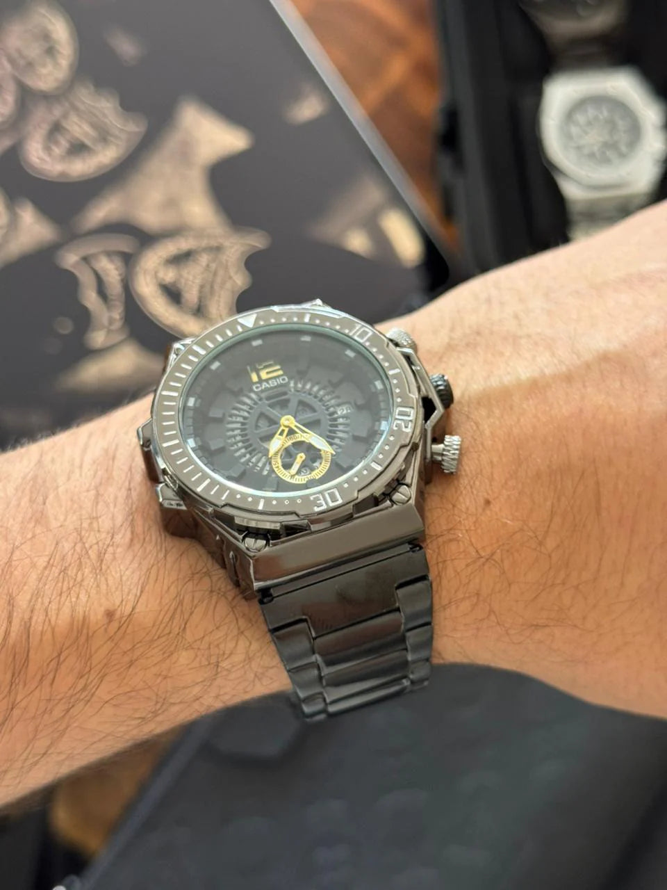 Reloj Cso Edifice 2025 Negro con Tablero Negro | Luxury Elegante Full Black Premium