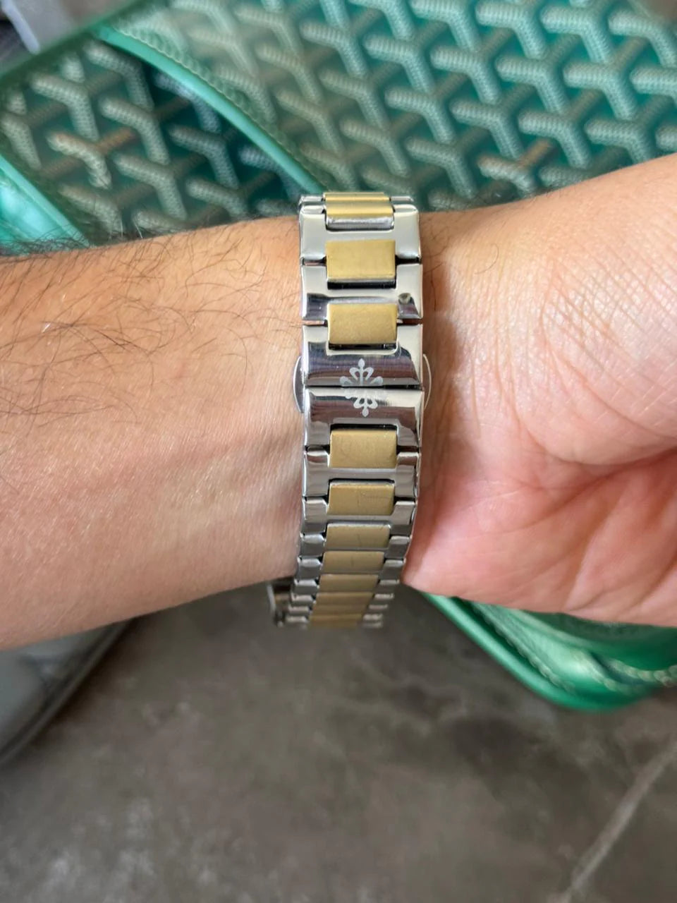 Reloj Ptk New Bicolor Dorado con Tablero Plateado | Luxury Gold Silver Edition