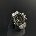 Reloj Cso Edifice 2025 Plateado con Tablero Negro | Luxury Elegante en Acero Premium