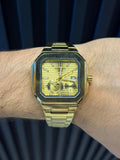Reloj Ptk Semi Automático Dorado con Tablero Dorado | Luxury Full Gold Premium