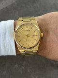 Reloj Metálico Dorado con Esfera Dorada | Estilo Luxury Clásico Premium