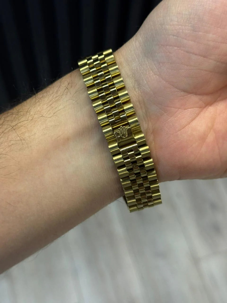 Reloj President Dorado Full Gold con Esfera Dorada y Números Romanos | Lujo Total