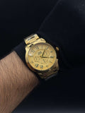 Reloj Dorado con Números Romanos QYQ | Luxury Clásico Elegante
